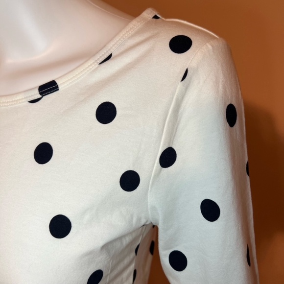 NWOT LOFT Polka Dot T Shirt - Picture 2 of 4